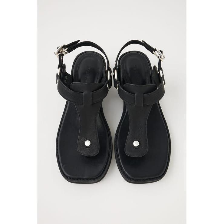 BLK | CHUNK HEEL THONG サンダル | MOUSSY OUTLET