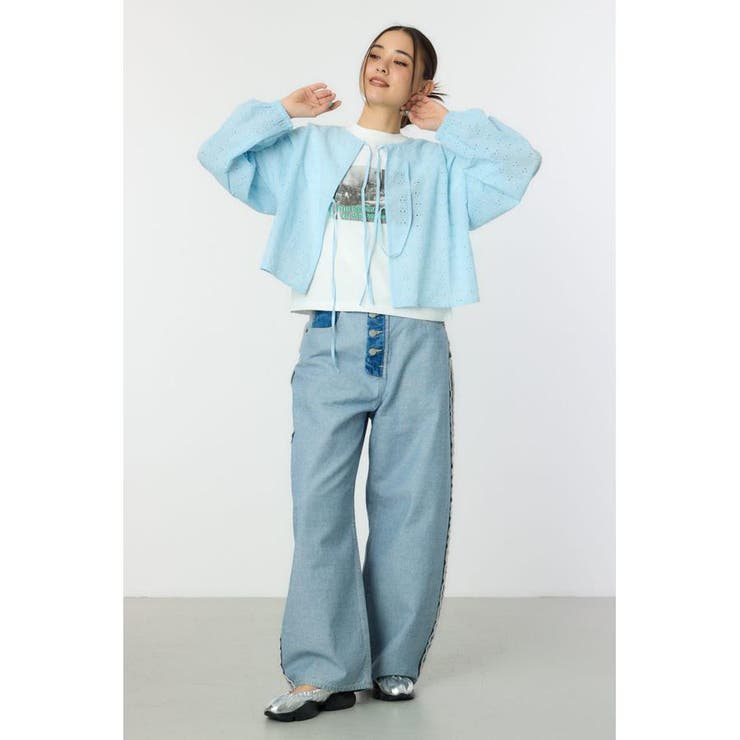 ノーカラーレースカーディガン | RODEO CROWNS WIDE BOWL | 詳細画像24 