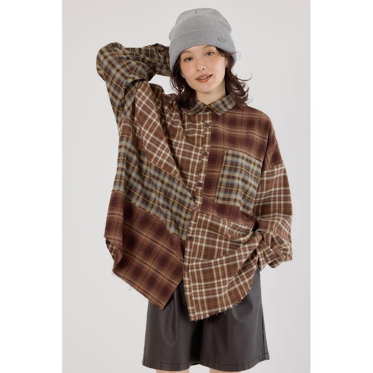 パッチワークチェックシャツ | RODEO CROWNS WIDE BOWL | 詳細画像8 