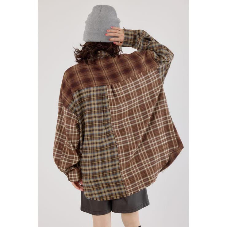 パッチワークチェックシャツ | RODEO CROWNS WIDE BOWL | 詳細画像10 