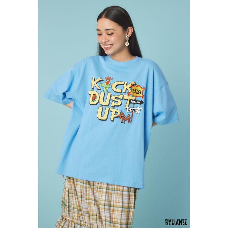 BLU | (Ryu Ambe)MOTIF刺繍Tシャツ | RODEO CROWNS WIDE BOWL