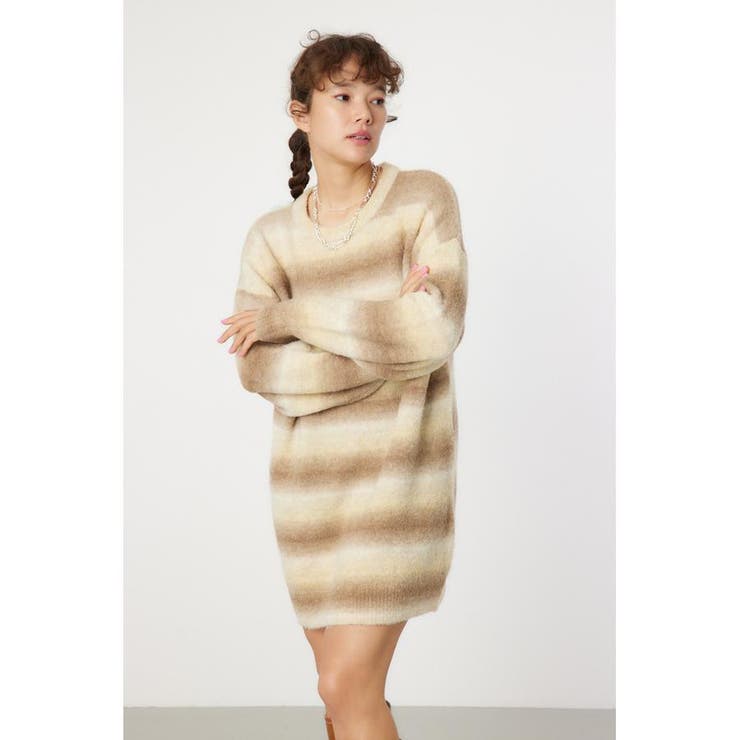 グラデーションニットワンピース | RODEO CROWNS WIDE BOWL | 詳細画像1 