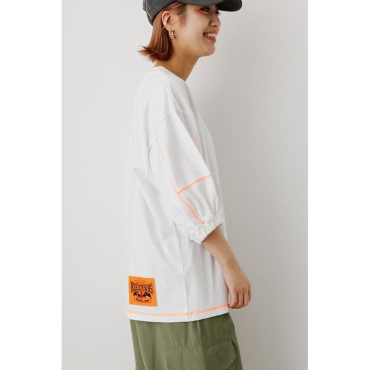 （WEB限定）ネオンステッチTEE | RODEO CROWNS WIDE BOWL | 詳細画像4 