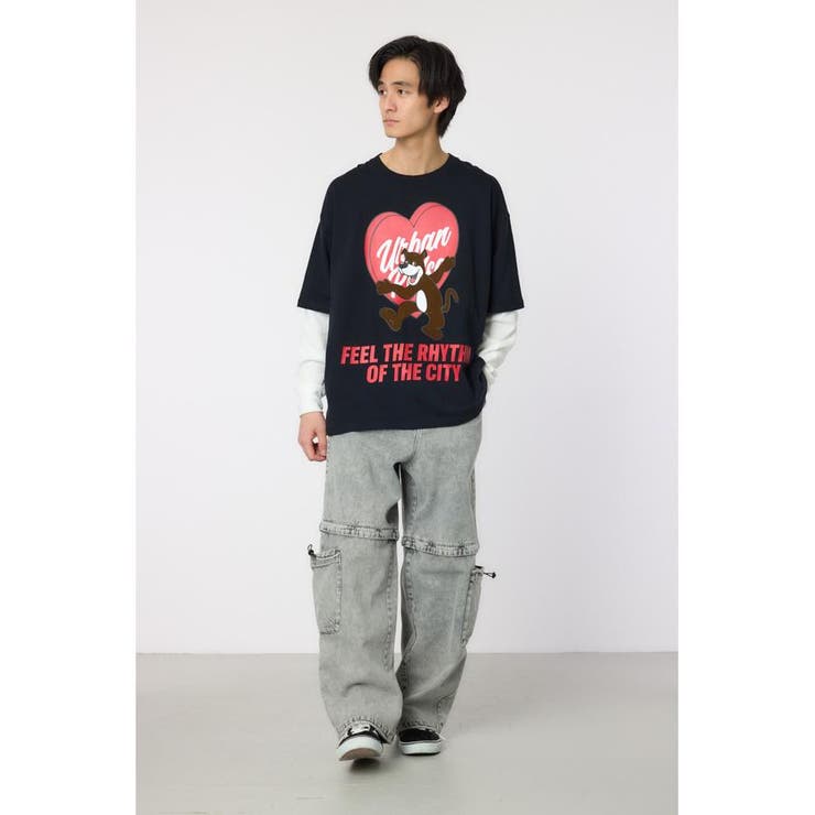 ハートパネルレイヤードロングスリーブTシャツ | RODEO CROWNS WIDE BOWL | 詳細画像27 