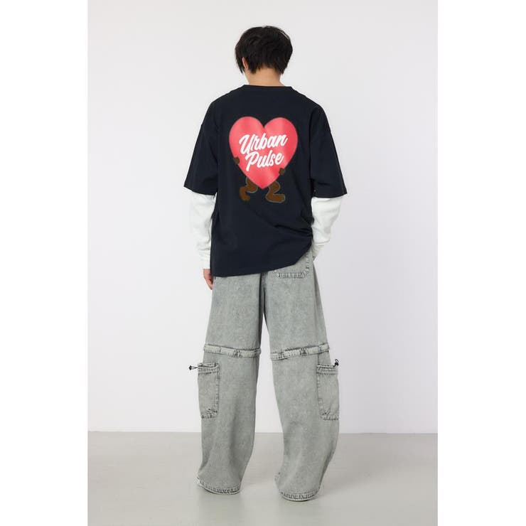 ハートパネルレイヤードロングスリーブTシャツ | RODEO CROWNS WIDE BOWL | 詳細画像28 