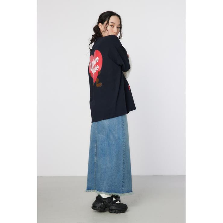 ハートパネルレイヤードロングスリーブTシャツ | RODEO CROWNS WIDE BOWL | 詳細画像21 