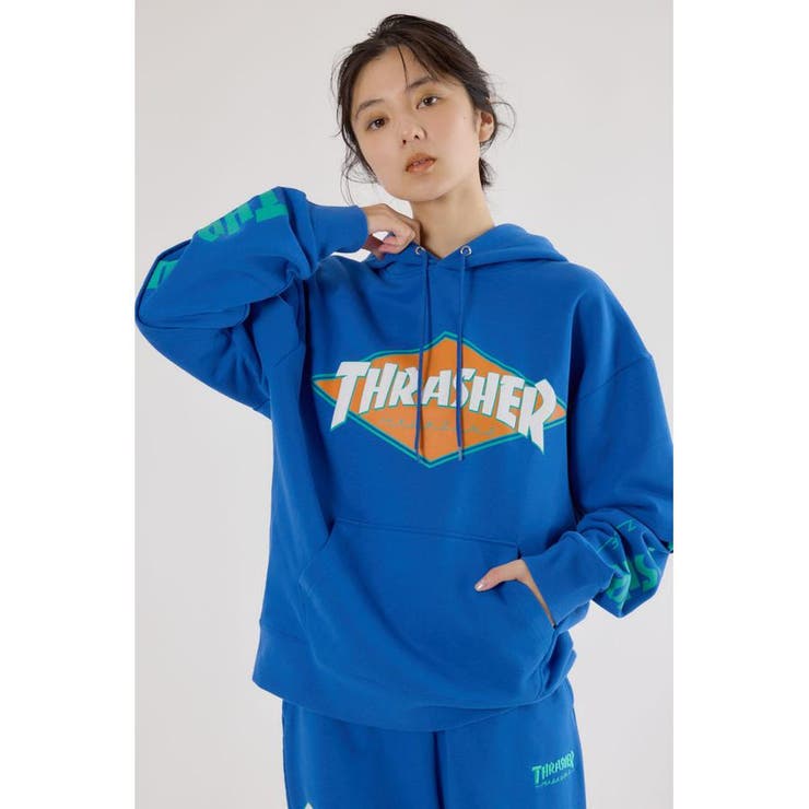 (THRASHER) レイヤードスウェットパーカー | RODEO CROWNS WIDE BOWL | 詳細画像14 