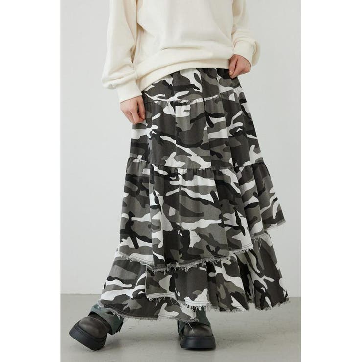CAMOランダムティアードスカート | RODEO CROWNS WIDE BOWL | 詳細画像1 