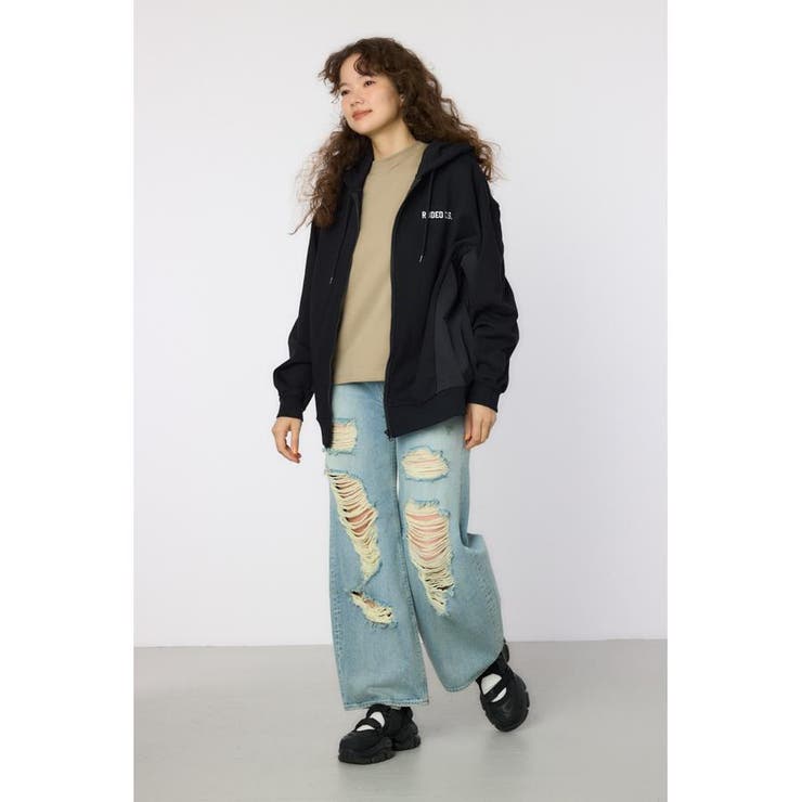 ナイロンアップリケロゴZIPパーカー | RODEO CROWNS WIDE BOWL | 詳細画像19 