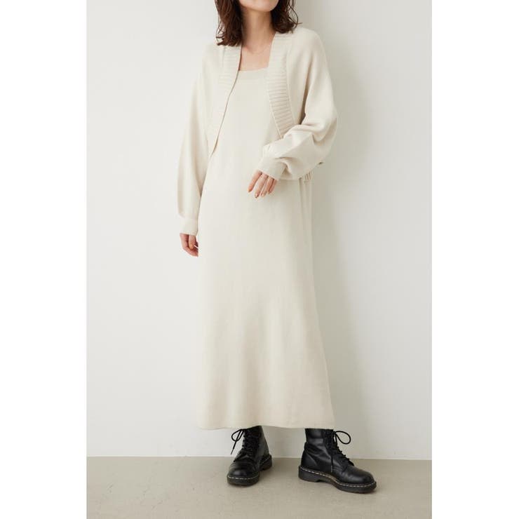 IVOY3 | フェイクレイヤードニットワンピース | RODEO CROWNS WIDE BOWL