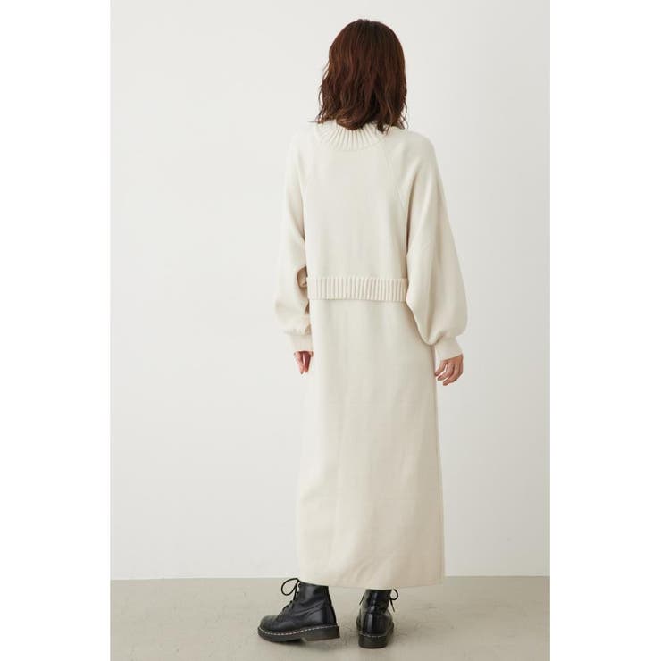 フェイクレイヤードニットワンピース | RODEO CROWNS WIDE BOWL | 詳細画像3 