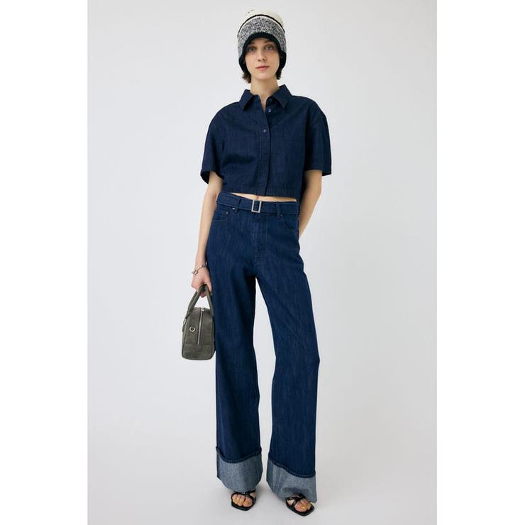 BELTED WIDE ストレートデニム | MOUSSY OUTLET | 詳細画像10 