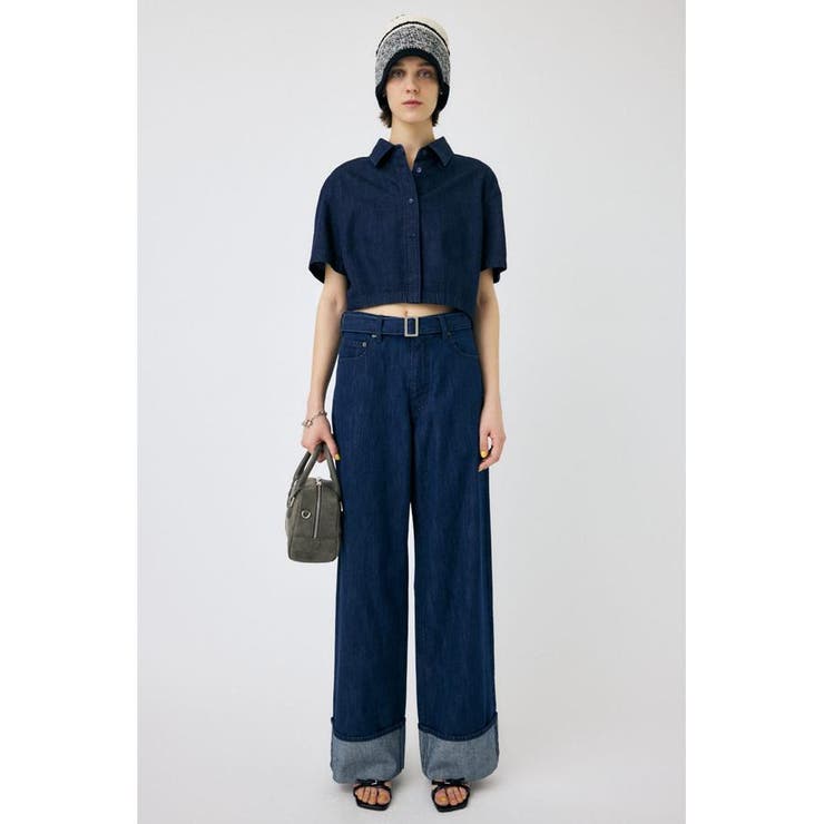 BELTED WIDE ストレートデニム | MOUSSY OUTLET | 詳細画像12 