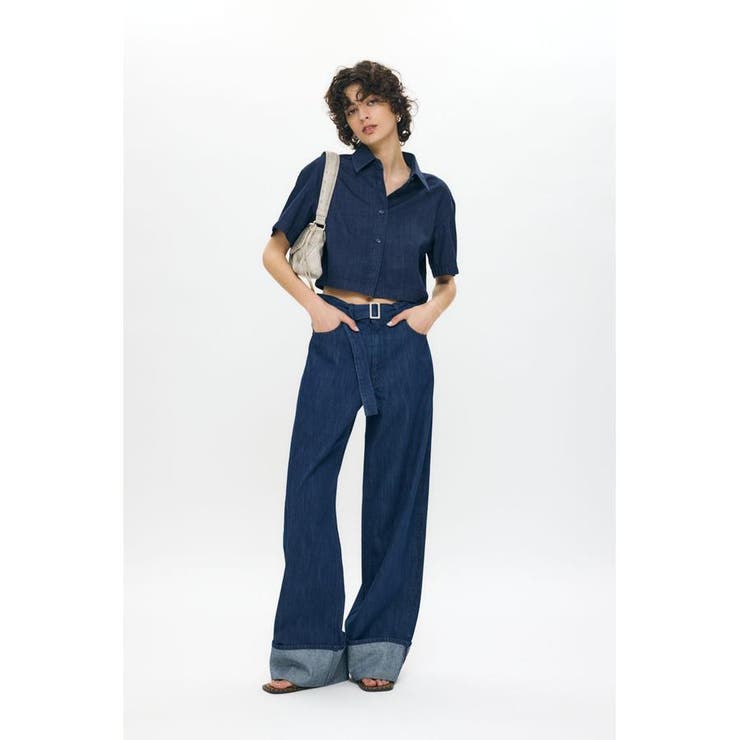 BELTED WIDE ストレートデニム | MOUSSY OUTLET | 詳細画像16 