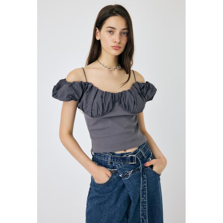 VOLUME SLEEVE DOCKING トップス | MOUSSY OUTLET | 詳細画像21 
