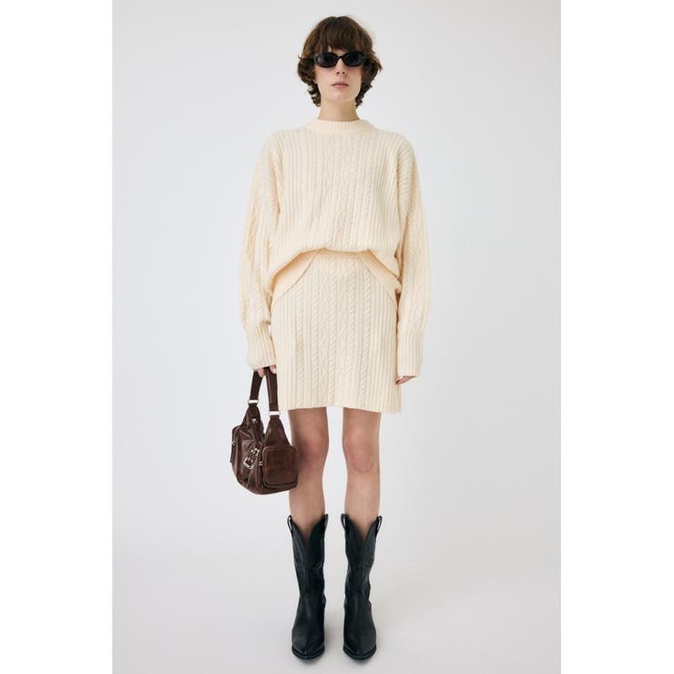 RIB CABLE ニットトップス | MOUSSY OUTLET | 詳細画像3 