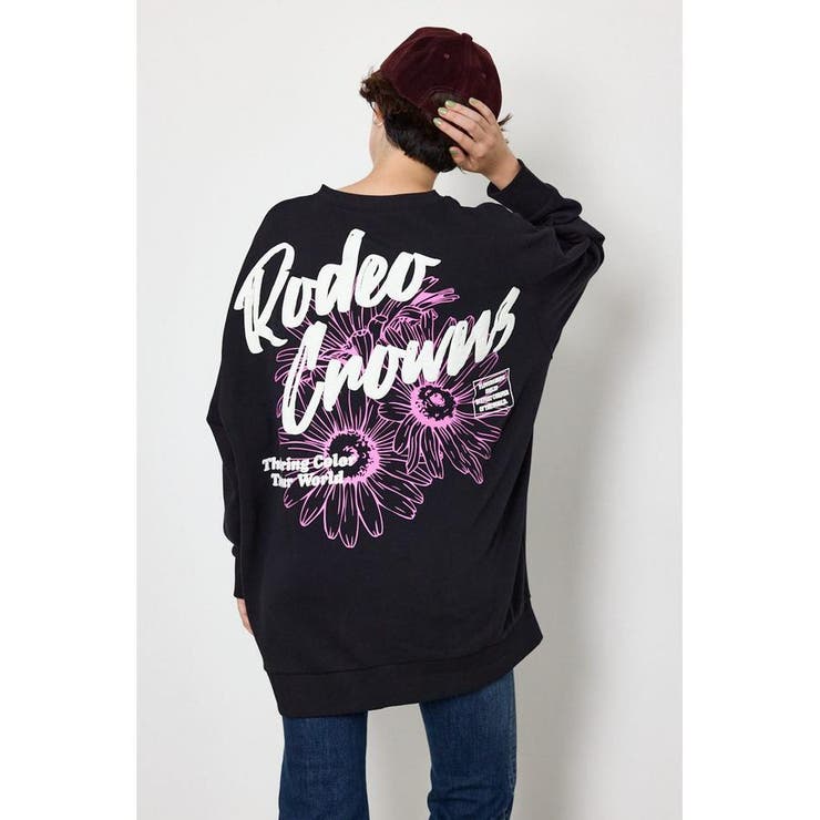 BIGフラワープリントスウェットワンピース | RODEO CROWNS WIDE BOWL | 詳細画像3 