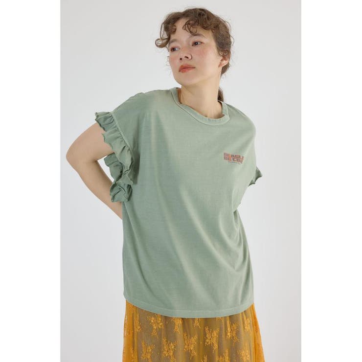 OHESHIO フリルフードTシャツ OHESHIO フリルフードTシャツ