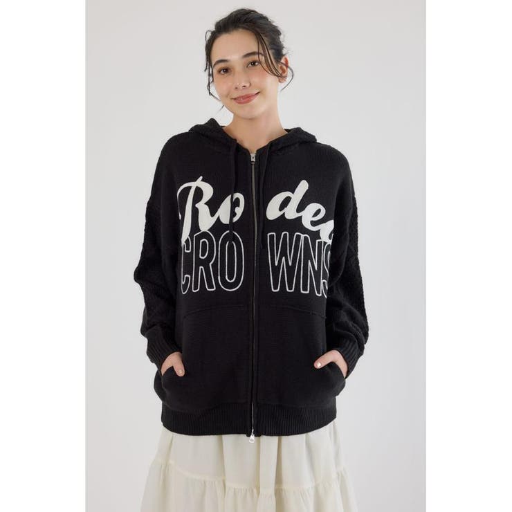 ロゴケーブルニットジップフーディー | RODEO CROWNS WIDE BOWL | 詳細画像8 