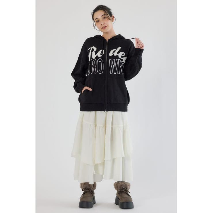 ロゴケーブルニットジップフーディー | RODEO CROWNS WIDE BOWL | 詳細画像11 