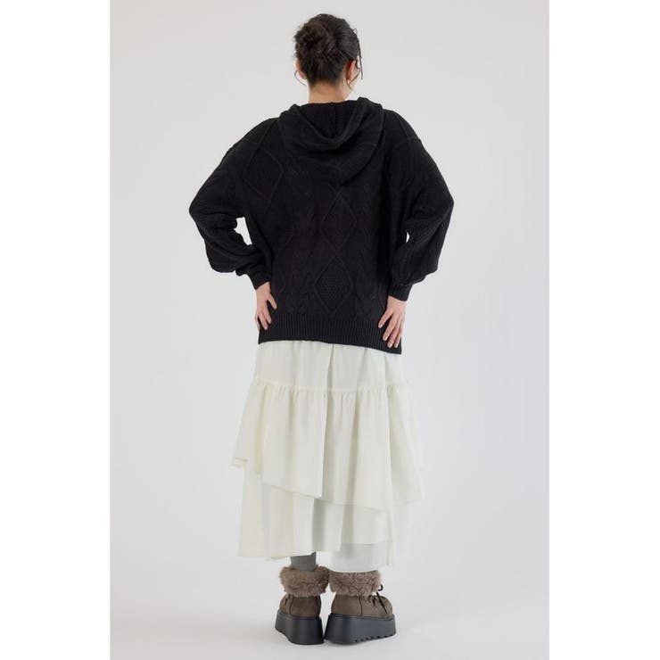 ロゴケーブルニットジップフーディー | RODEO CROWNS WIDE BOWL | 詳細画像12 