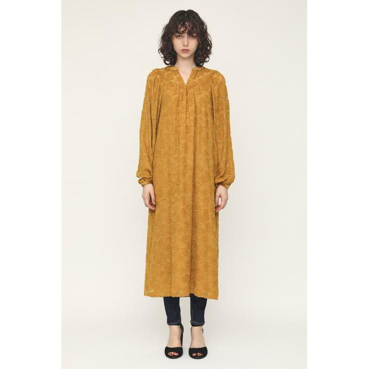 JACQUARD MOTTED GATHER ワンピース | SLY OUTLET | 詳細画像8