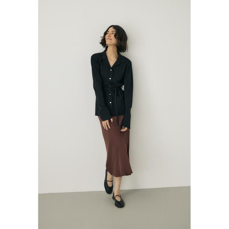 サテンミディスカート リサイクルポリエステル×レーヨン素材 | MOUSSY OUTLET | 詳細画像22 