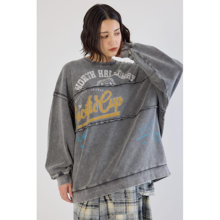 C.GRY | 加工アウトシームスウェットトップス | RODEO CROWNS WIDE BOWL