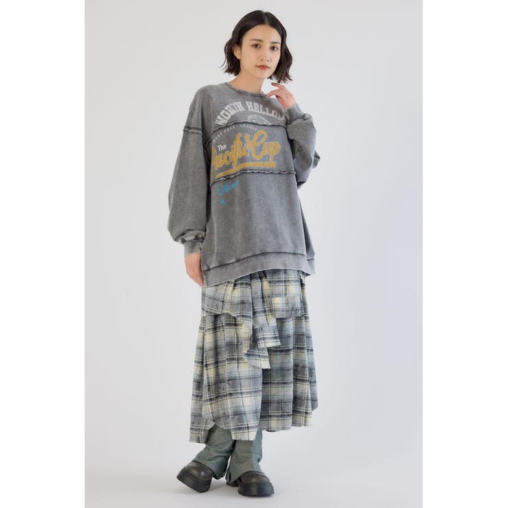 加工アウトシームスウェットトップス | RODEO CROWNS WIDE BOWL | 詳細画像16 