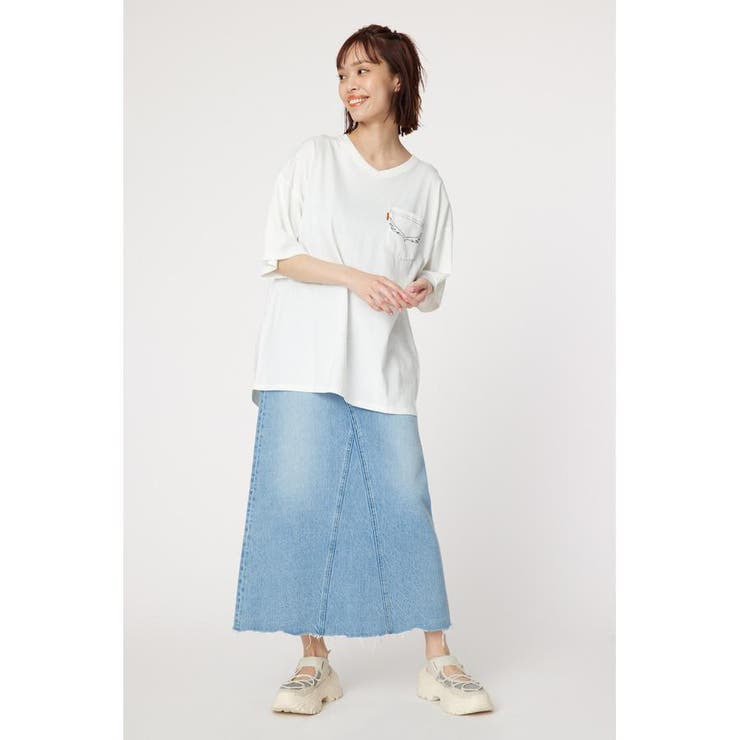 デニムパッチTシャツ[品番：BJLW0027756]｜RODEO CROWNS WIDE