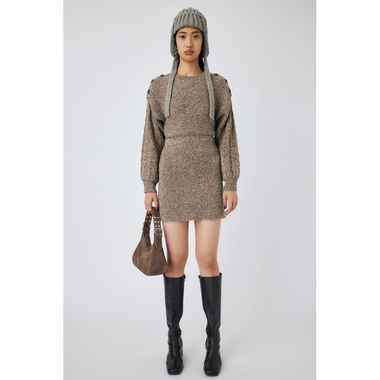 SHOULDER BUTTON ミニドレス | MOUSSY OUTLET | 詳細画像15 