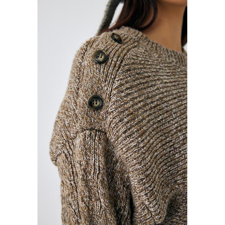 SHOULDER BUTTON ミニドレス | MOUSSY OUTLET | 詳細画像21 