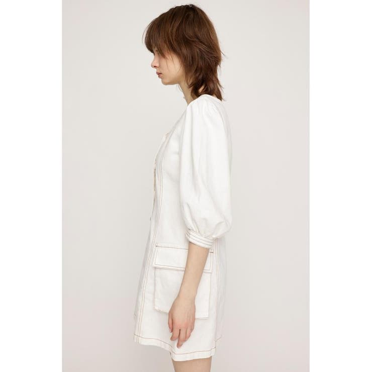 V NECK DENIM ショートワンピース | SLY OUTLET | 詳細画像7 