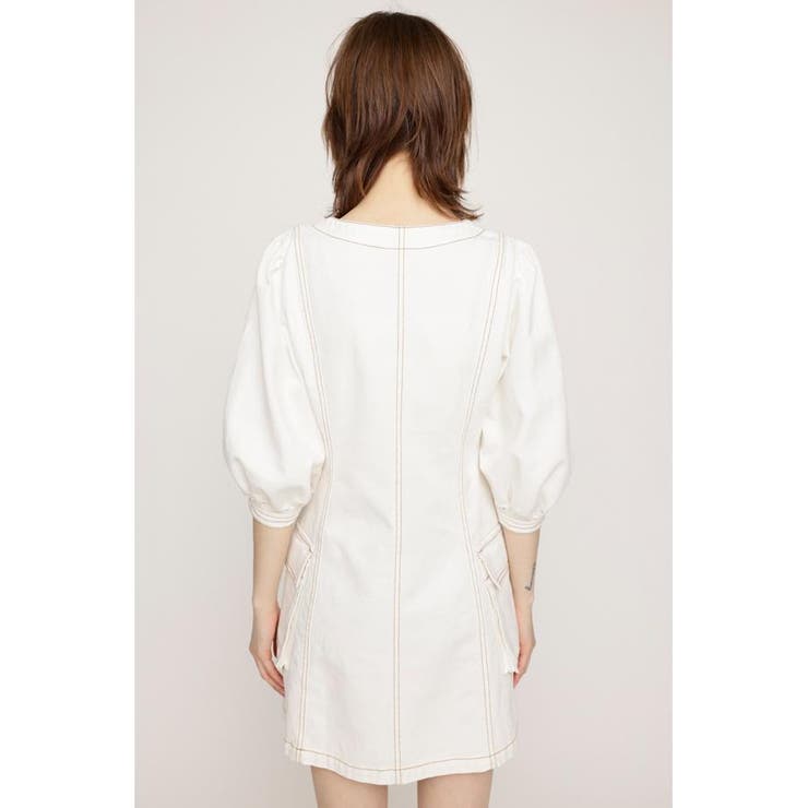 V NECK DENIM ショートワンピース | SLY OUTLET | 詳細画像8 