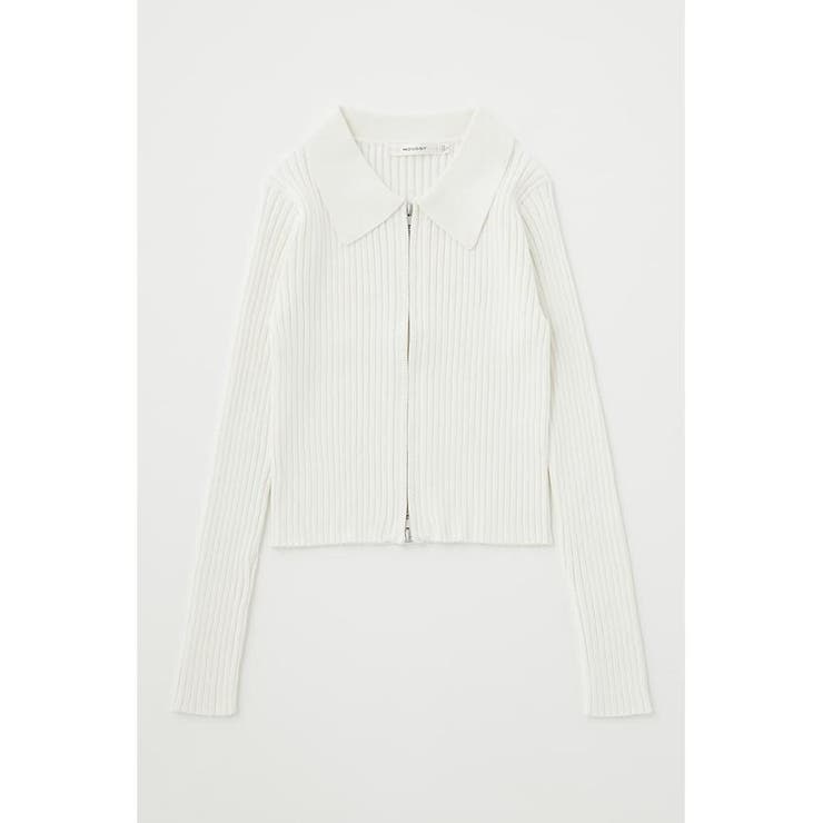 ZIP UP ニットトップス | MOUSSY OUTLET | 詳細画像1 