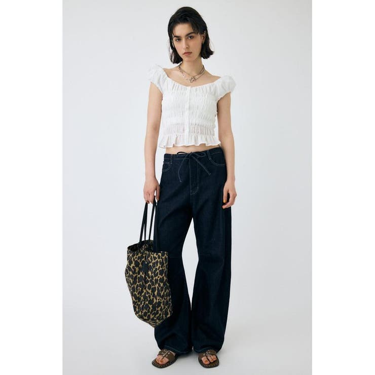 OPEN NECK GATHER ブラウス | MOUSSY OUTLET | 詳細画像3 