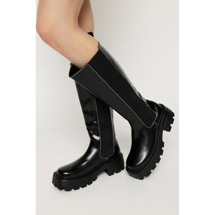 STITCH SIDE GORE KNEE ブーツ[品番：BJLW0024292]｜SLY OUTLET 