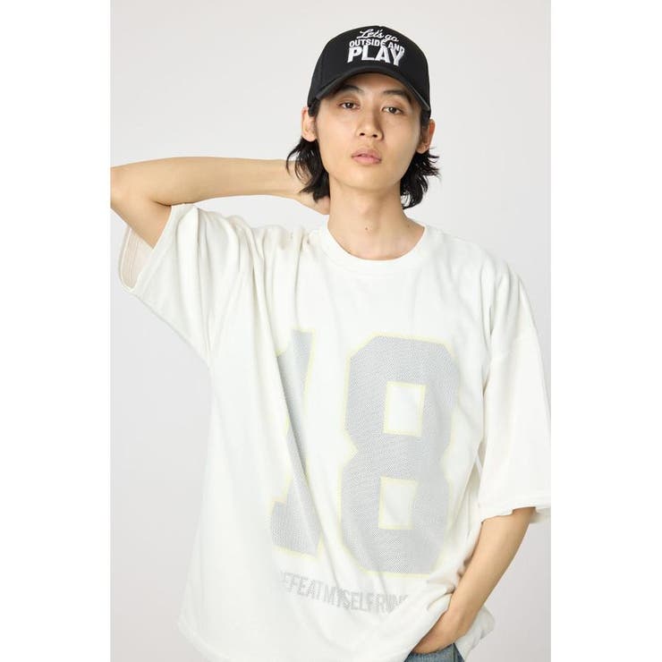 メッシュドッキンクナンバーTシャツ | RODEO CROWNS WIDE BOWL | 詳細画像1 