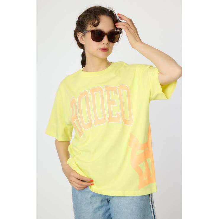 L/YEL1 | ネオンロゴTシャツ | RODEO CROWNS WIDE BOWL