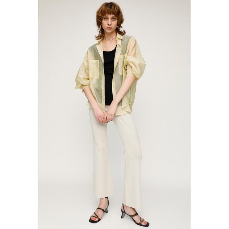 NYLON BLEND COLOR FLARE パンツ[品番：BJLW0023371]｜SLY