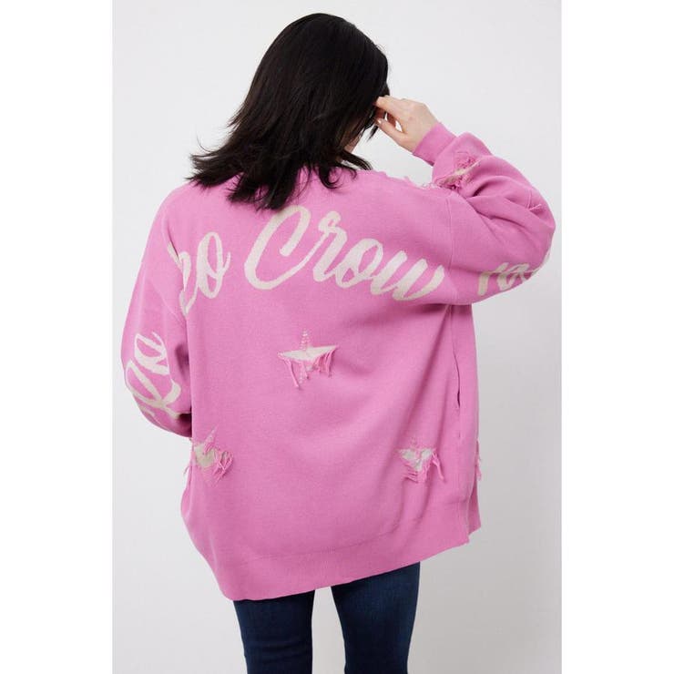 PNK | スター柄ニットカーディガン | RODEO CROWNS WIDE BOWL