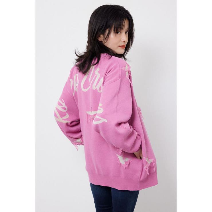 スター柄ニットカーディガン | RODEO CROWNS WIDE BOWL | 詳細画像13 