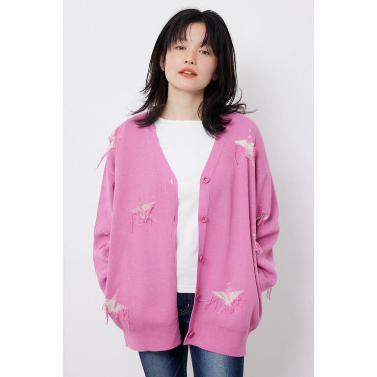 スター柄ニットカーディガン | RODEO CROWNS WIDE BOWL | 詳細画像15 