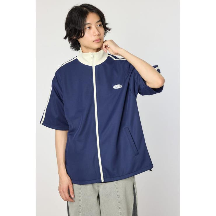 NVY | ハーフスリーブトラックジャケット | RODEO CROWNS WIDE BOWL