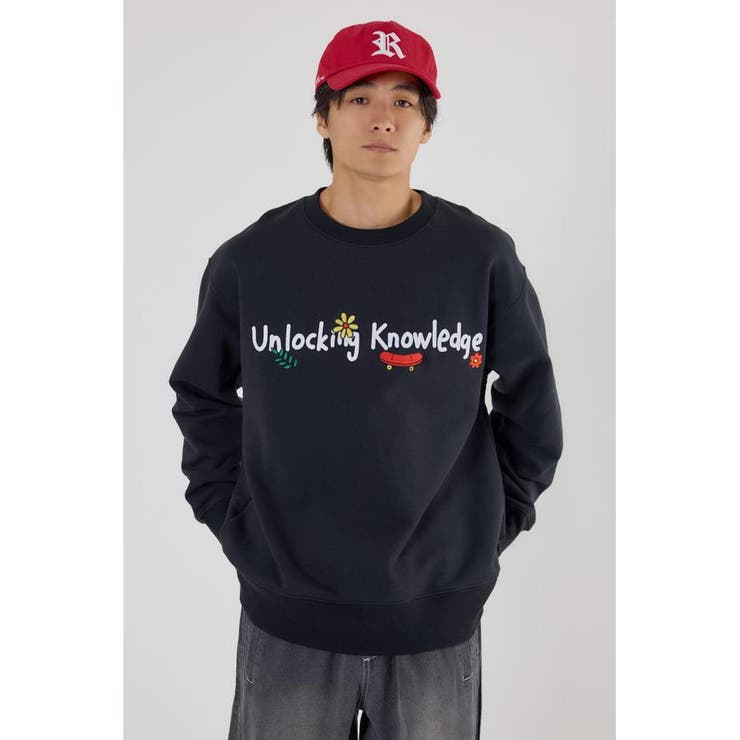 BLK | ドローイングスウェット | RODEO CROWNS WIDE BOWL