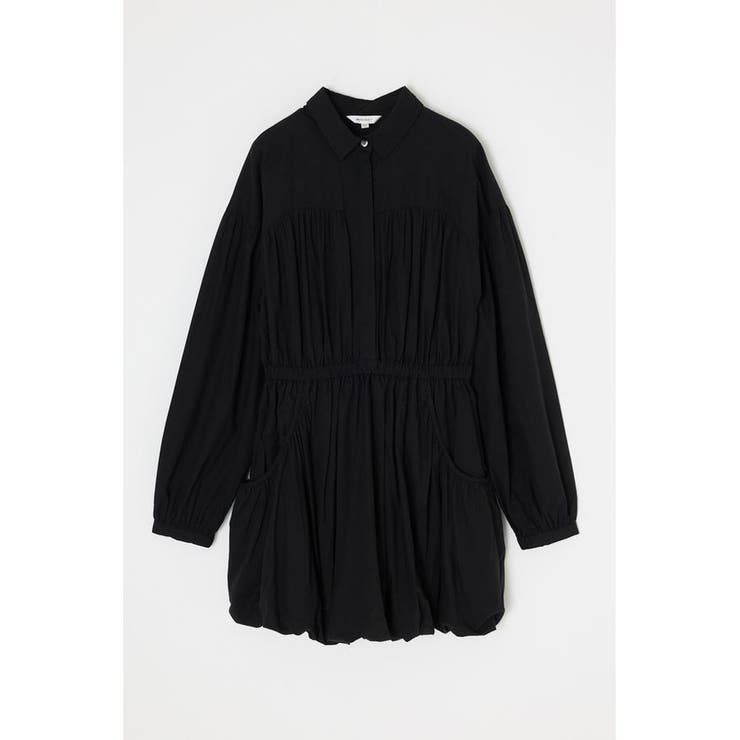 BLK | BALLOON SHIRT ドレス | MOUSSY OUTLET
