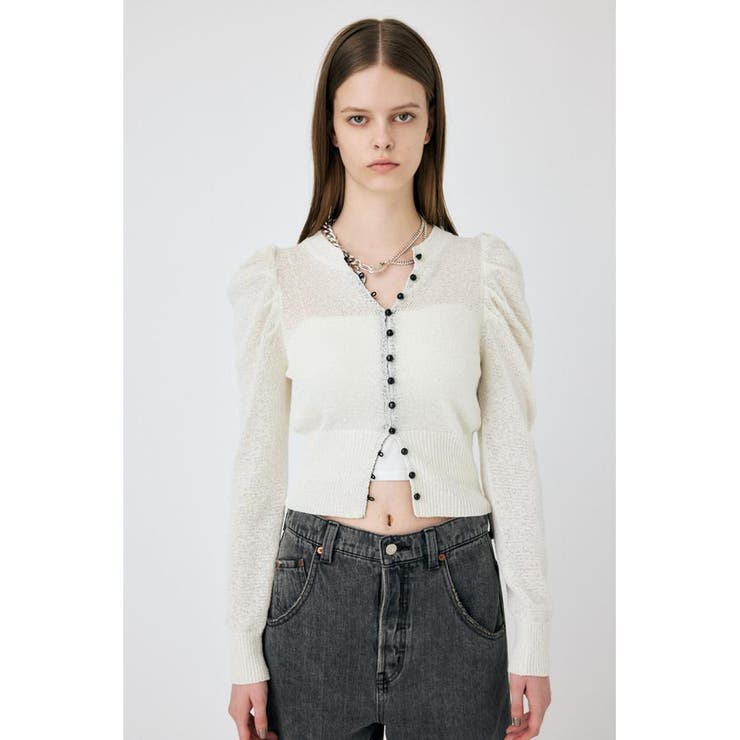 BUTTON UP ニットカーディガン | MOUSSY OUTLET | 詳細画像5 