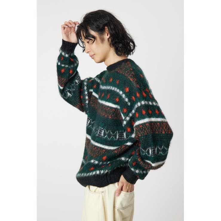 abstract patternニット[品番：BJLW0029284]｜RODEO CROWNS WIDE