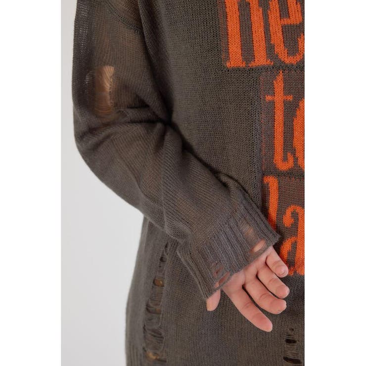 メッセージダメージニットトップス | RODEO CROWNS WIDE BOWL | 詳細画像32 