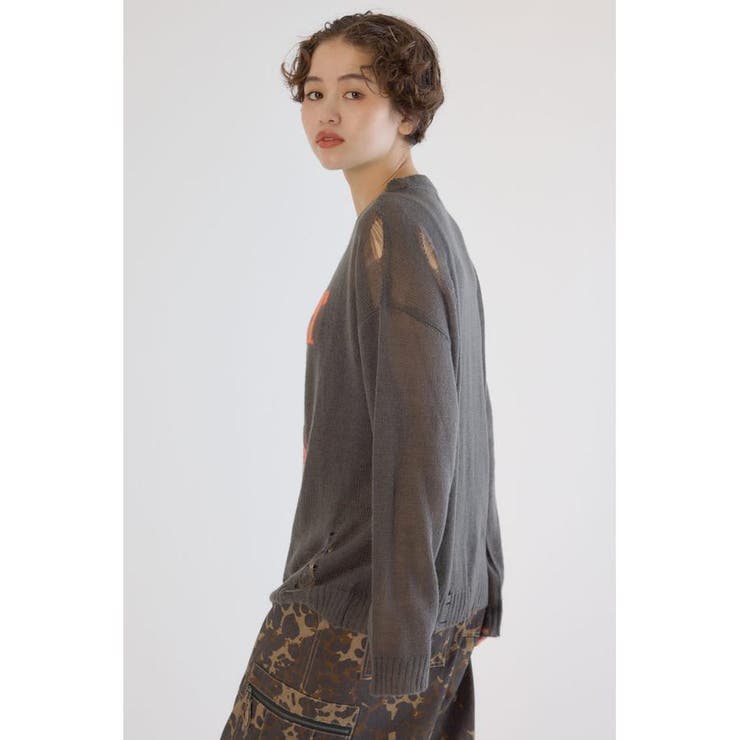 メッセージダメージニットトップス | RODEO CROWNS WIDE BOWL | 詳細画像23 